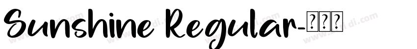 Sunshine Regular字体转换